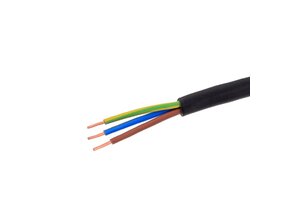 Erdkabel schwarz isoliert NYY-3x1,5