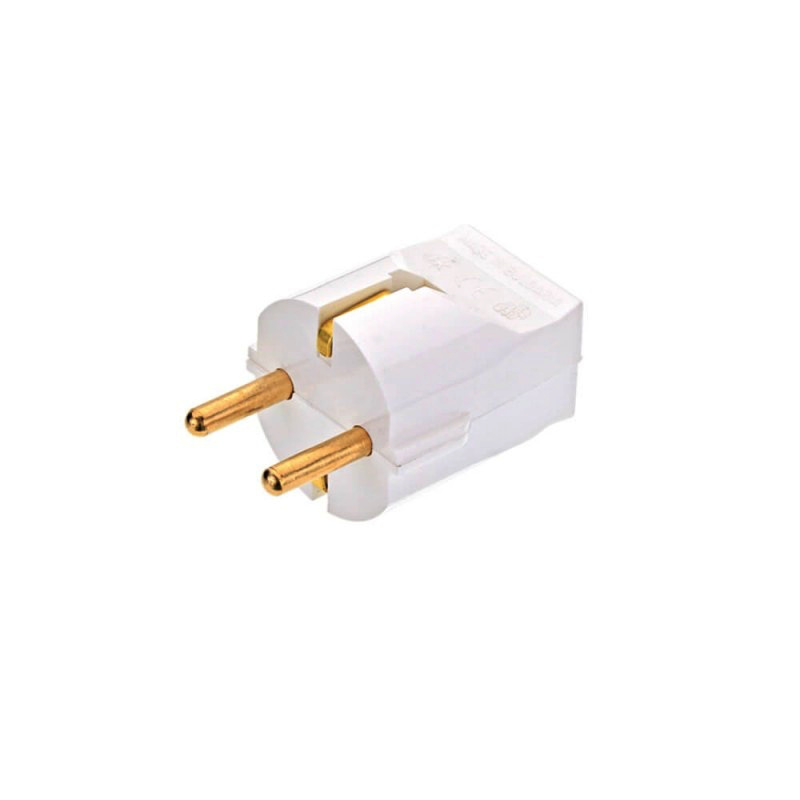 Schutzkontakt Stecker weiß 16A