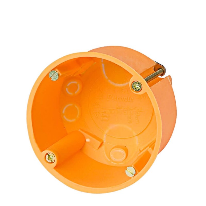 Hohlwanddose d68xt47mm orange PP