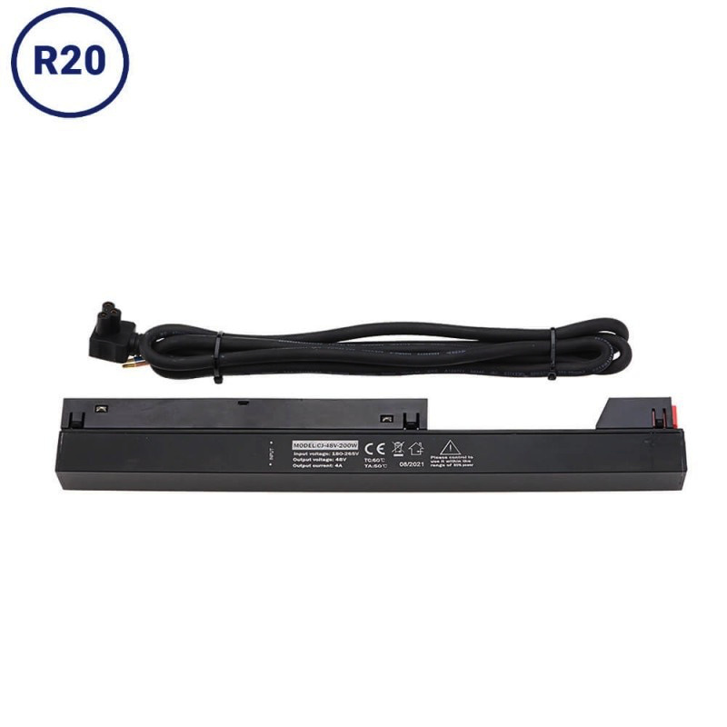 100W/200W 48V Einbaunetzteil für Magnetic Line Schiene R20