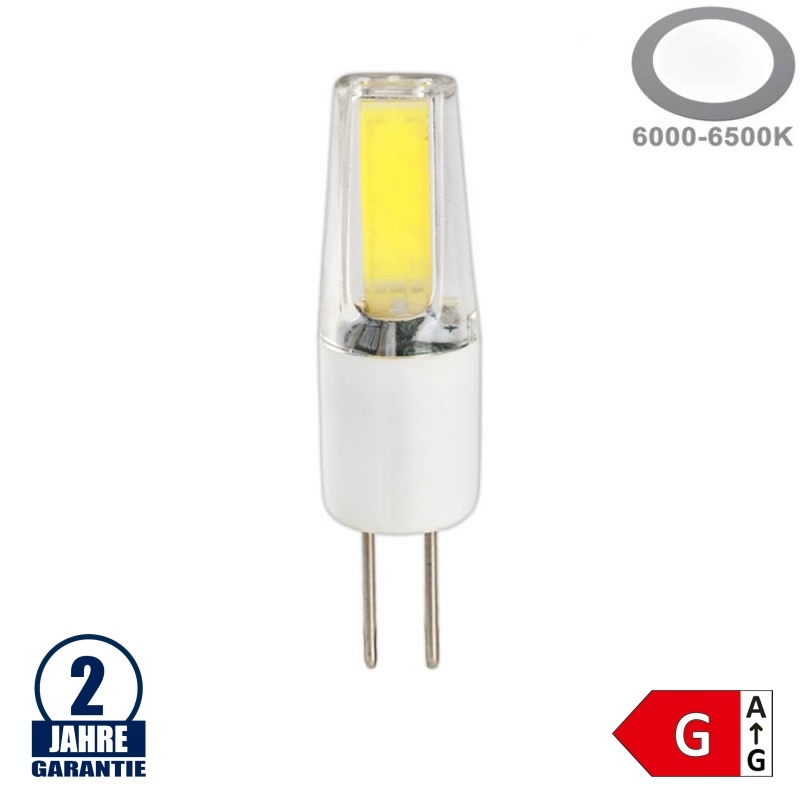 2W LED G4 COB 12V AC/DC Kaltweiß