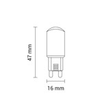 3W LED G9 230V Kaltweiß 220 lm
