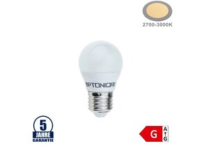 4W LED E27 G45 Birne Kunststoff Professional Warmweiß