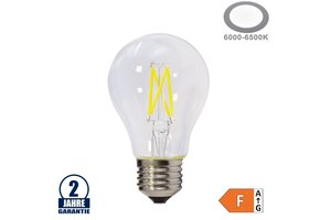 4W LED FILAMENT E27 A60 Birne Glas 400 Lumen Kaltweiß