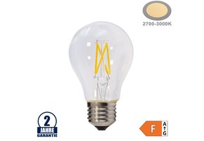 4W LED FILAMENT E27 A60 Birne Glas 400 Lumen Warmweiß