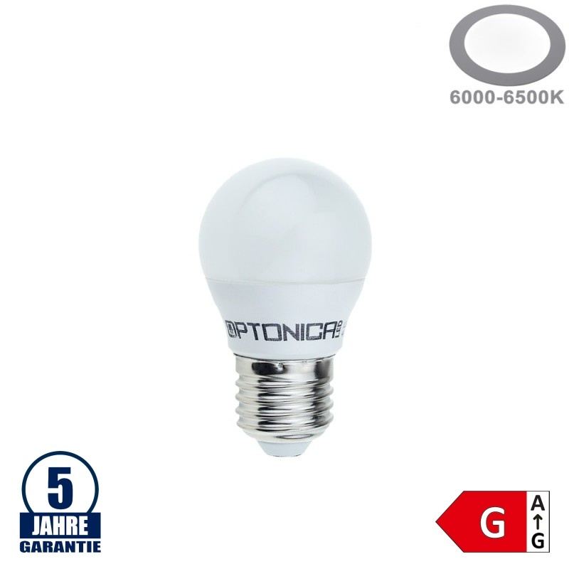 6W LED E27 G45 Birne Kunststoff Professional Kaltweiß