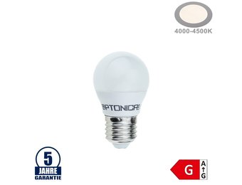 6W LED E27 G45 Birne Kunststoff Professional Neutralweiß