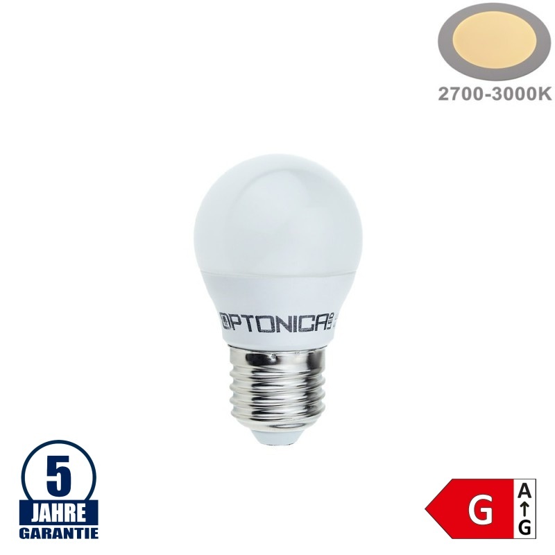 6W LED E27 G45 Birne Kunststoff Professional Warmweiß