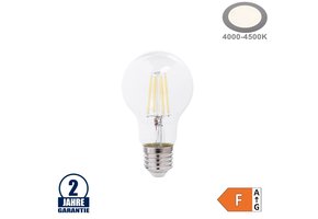 8W LED FILAMENT E27 A60 Birne Glas 810 Lumen Neutralweiß