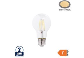 8W LED FILAMENT E27 A60 Birne Glas 810 Lumen Warmweiß