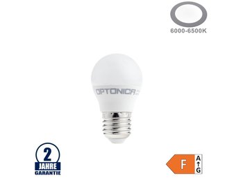 8,5W LED E27 G45 Birne Kunststoff Kaltweiß