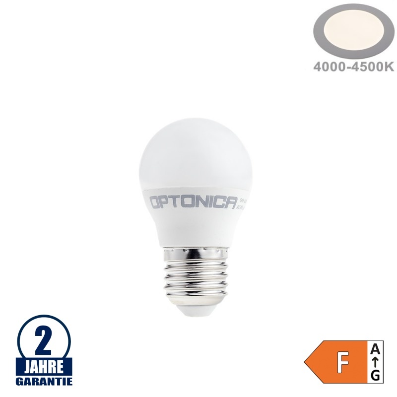 8,5W LED E27 G45 Birne Kunststoff Neutralweiß