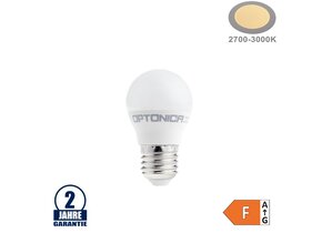 8,5W LED E27 G45 Birne Kunststoff Warmweiß