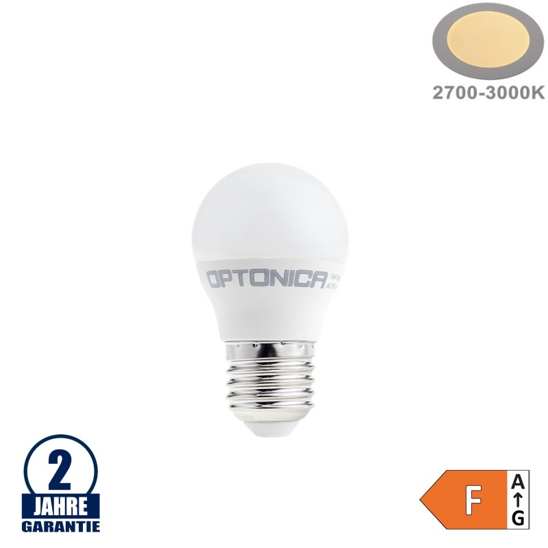 8,5W LED E27 G45 Birne Kunststoff Warmweiß