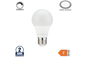 9W LED E27 A60 Birne Dimmbar Kunststoff Kaltweiß HL