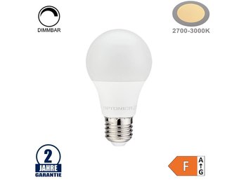 9W LED E27 A60 Birne Dimmbar Kunststoff Warmweiß HL