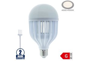 8W + 2W LED E27 Birne Kunststoff Neutralweiß mit Insektenvernichter