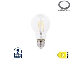 10W LED FILAMENT E27 A60 Birne Glas 1350 Lumen Kaltweiß