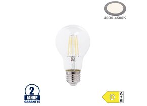 10W LED FILAMENT E27 A60 Birne Glas 1350 Lumen Neutralweiß