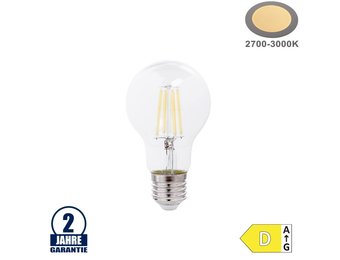 10W LED FILAMENT E27 A60 Birne Glas 1350 Lumen Warmweiß