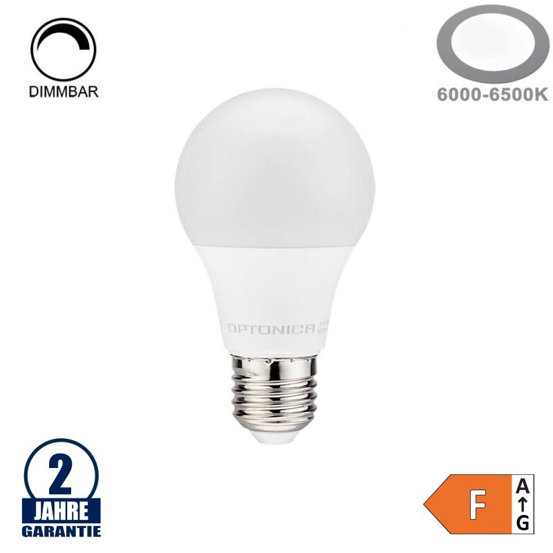 11W LED E27 A60 Birne Dimmbar Kunststoff Kaltweiß