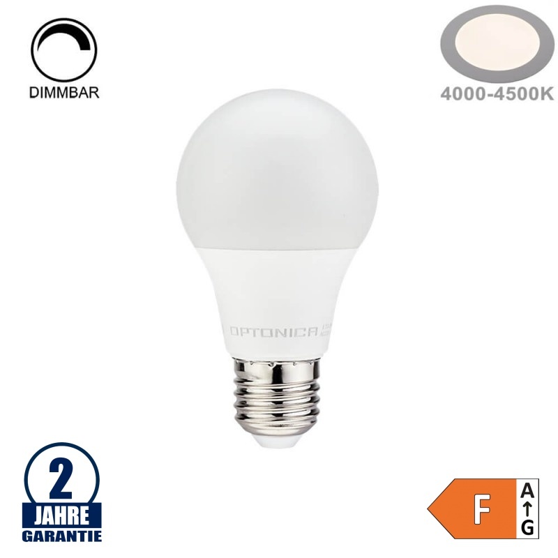 11W LED E27 A60 Birne Dimmbar Kunststoff Neutralweiß