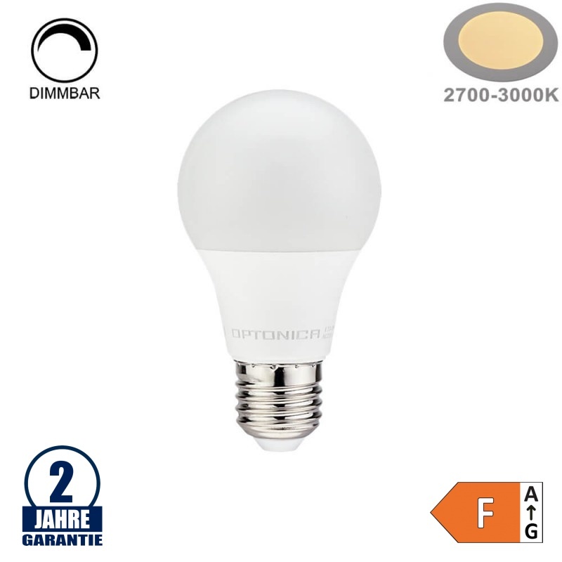 11W LED E27 A60 Birne Dimmbar Kunststoff Warmweiß