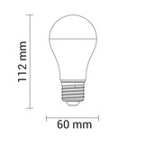 12W LED E27 A60 Birne Kunststoff Professional Kaltweiß
