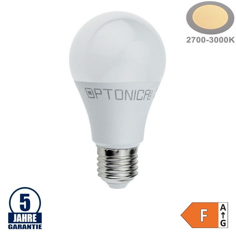 12W LED E27 A60 Birne Kunststoff Professional Warmweiß