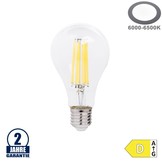 14W LED FILAMENT E27 A65 Birne Glas  Kaltweiß