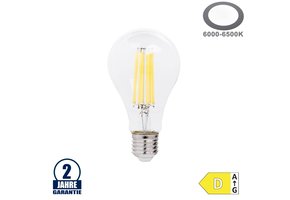 14W LED FILAMENT E27 A65 Birne Glas Kaltweiß
