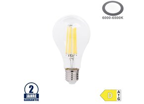 14W LED FILAMENT E27 A65 Birne Glas Kaltweiß