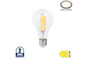 14W LED FILAMENT E27 A65 Birne Glas 2100 Lumen Neutralweiß