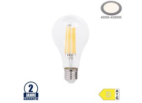 14W LED FILAMENT E27 A65 Birne Glas 2100 Lumen Neutralweiß