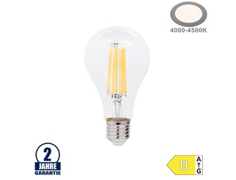 14W LED FILAMENT E27 A65 Birne Glas 2100 Lumen Neutralweiß