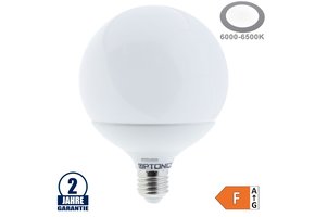 15W LED E27 G120 Globe Kunststoff Kaltweiß