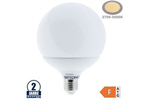 15W LED E27 G120 Globe Kunststoff Warmweiß