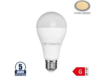 18W LED E27 A65 Birne Kunststoff Professional Warmweiß