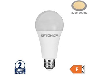 19W LED E27 A65 Birne Kunststoff Warmweiß