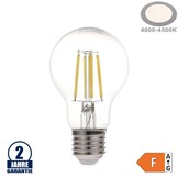 6W LED FILAMENT E27 A60 Birne Glas 630 Lumen Neutralweiß