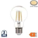 6W LED FILAMENT E27 A60 Birne Glas 630 Lumen Warmweiß