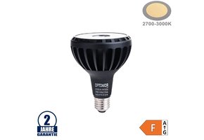 30W LED Lampe E27/PAR30 Warmweiß Schwarz