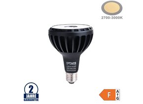 30W LED Lampe E27/PAR30 Warmweiß Schwarz
