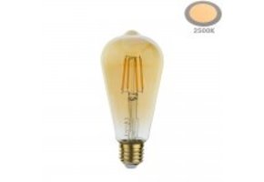 4W LED Vintage E27 ST64 Birne Gold Glas Warmweiß 2500K