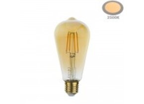 4W LED Vintage E27 ST64 Birne Gold Glas Warmweiß 2500K