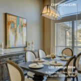 8W LED Vintage E27 A60 Birne Gold Glas Warmweiß 2500K