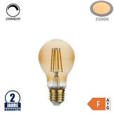 8W LED Vintage E27 A60 Birne Gold Glas Warmweiß 2500K Dimmbar