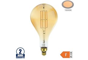 8W LED Vintage E27 PS160 Birne Gold Glas Warmweiß 1800K