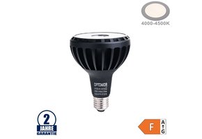 30W LED Lampe E27/PAR30 Neutralweiß Schwarz