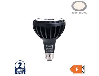 30W LED Lampe E27/PAR30 Neutralweiß Schwarz